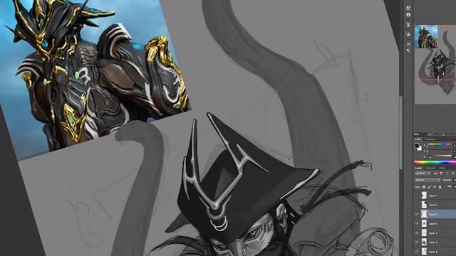 Speed Painting: Hydroid Prime-Warframe смотреть онлайн