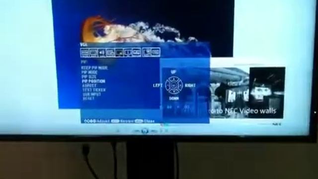 NEC MultiSync Display Picture In Picture (PiP) feature смотреть онлайн