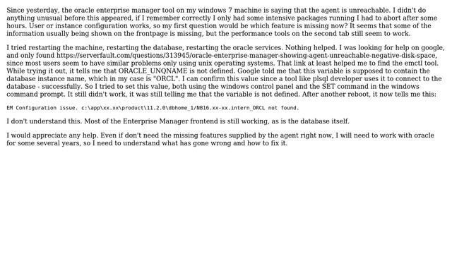 DevOps & SysAdmins: oracle enterprise manager agent unreachable (windows) смотреть онлайн