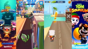 Новые зимние миры ГОВОРЯЩИЙ ТОМ ПОГОНЯ ГЕРОЕВ  VS БЕГ ЗА ЗОЛОТОМ, соревнование кто не стратит