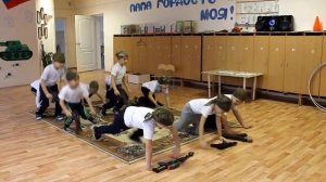 Военный танец в детском саду