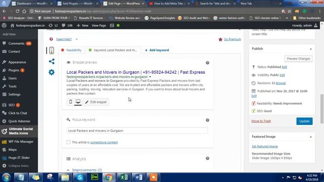 How to add Meta Title and Meta Description in WordPress..??? смотреть онлайн