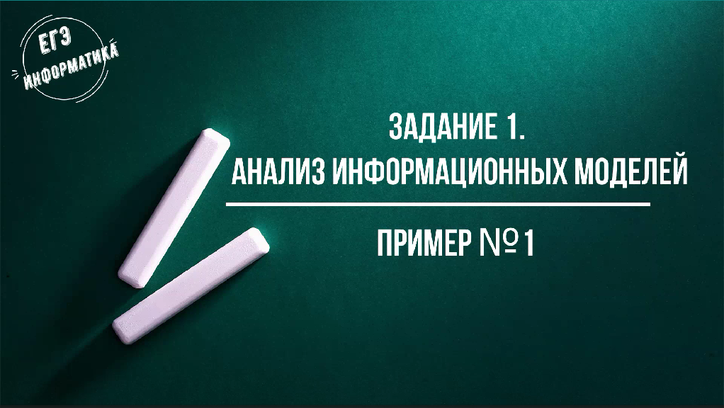 Разбор задания №1 ЕГЭ информатика смотреть онлайн