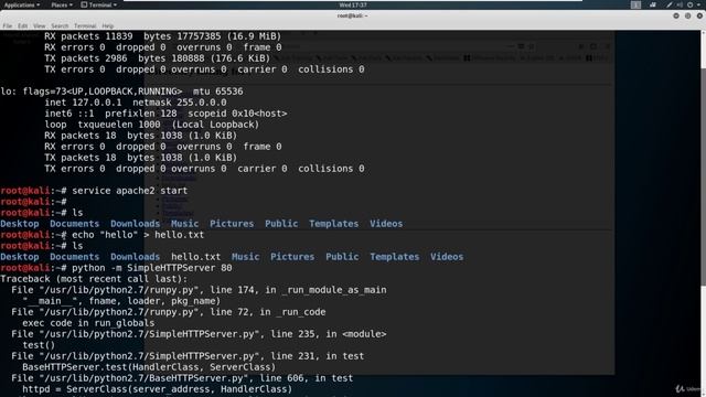 6. Starting and Stopping Kali Services смотреть онлайн