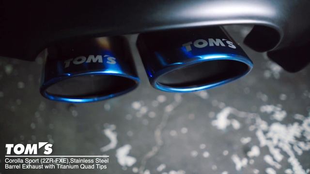 Toyota Corolla Toms Racing Exhaust
