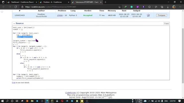 Problem A | Dislike of Threes | Codeforces Round 739 | Solution with Explanation | python | Python смотреть онлайн