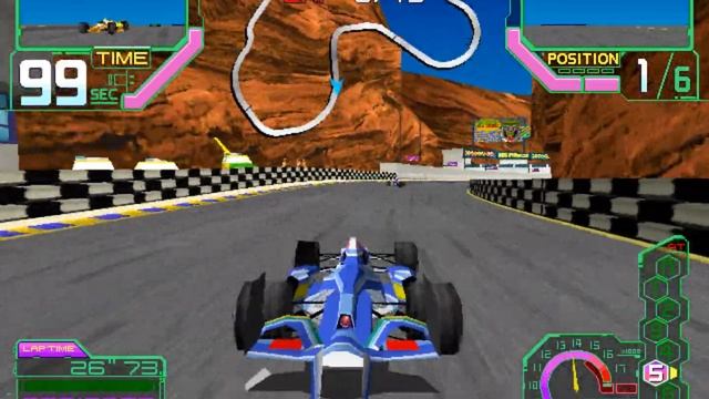 Ace Driver: Victory Lap - Namco System 22 - Blue Car - High Speed Circuit - 15 Laps - Full Race смотреть онлайн