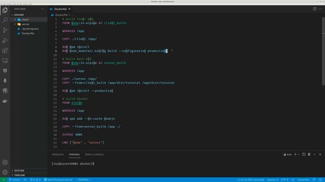How to dockerize Angular app served with Node.js смотреть онлайн