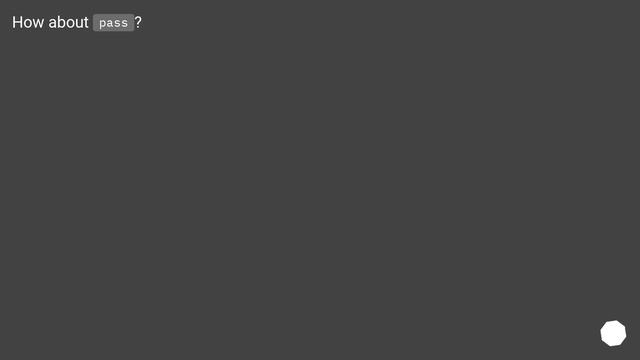 What's a standard way to do a no-op in python? смотреть онлайн
