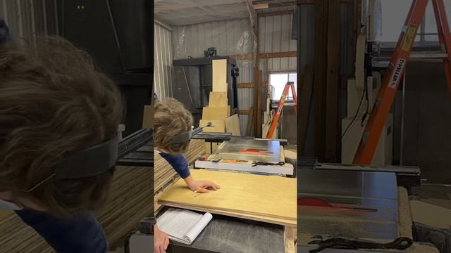 Breaking Down Material For More Cabinets #cabinetmaking #handmade #shopsmall #buylocal