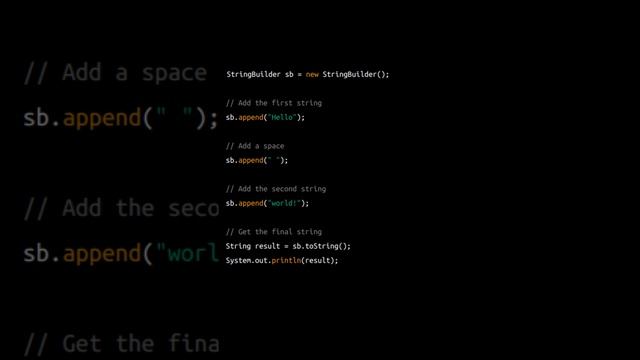Java StringBuilder Made Easy: How to Use StringBuilder for Efficient String Manipulation | Tutorial смотреть онлайн