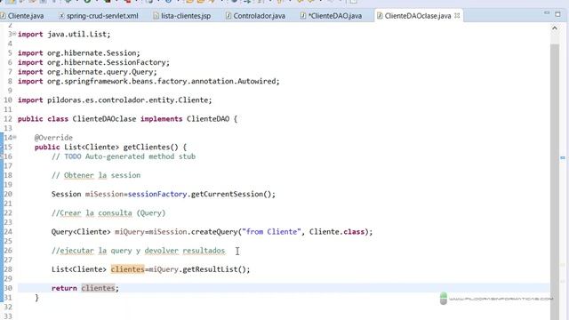 Curso Spring. Proyecto web dinámico CRUD IV. DAO. Vídeo 69 смотреть онлайн