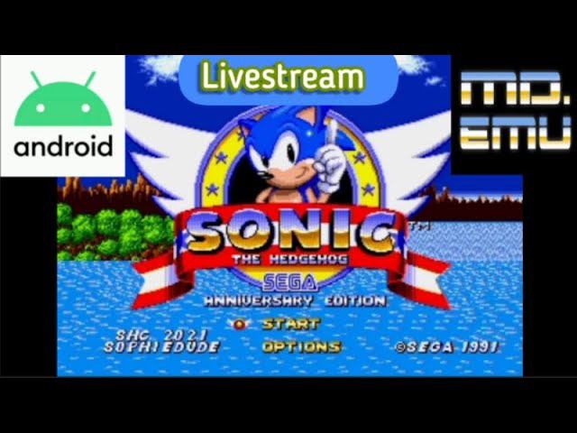 Sonic The Hedgehog Anniversary Edition Android Genesis walkthrough ASMR Livestream #1 смотреть онлайн
