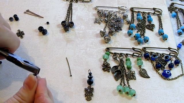 Мастер-Класс. Винтажная брошь-булавка своими руками. смотреть онлайн