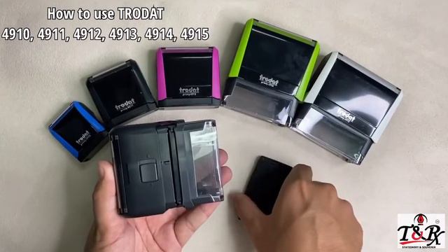 HOW TO USE RUBBER STAMP TRODAT - 4910, 4911, 4912, 4913, 4914, 4915