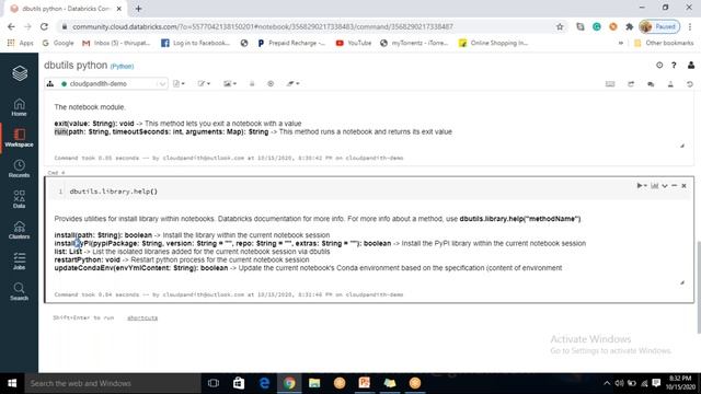 9.DBUTILS commands in Azure Databricks смотреть онлайн
