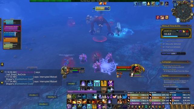 Mists Of Tirna Scithe +14 Mythic Plus Fire Mage Shadowlands Season 1 смотреть онлайн