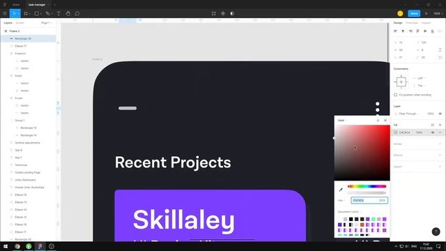 Task Manager App Design In Figma | App Design Speedart Tutorial смотреть онлайн