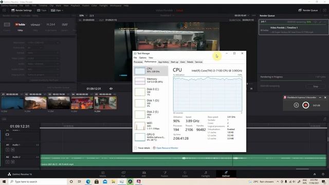 DaVinci Resolve Rendering FHD Video- Intel Core i3 7100 12 Gb RAM masih relevan lagi. смотреть онлайн