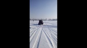 Тест драйв снегохода Arctic cat + бонус Багги CF Moto