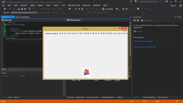Урок #14 Visual Studio 2013 VB - Обработка событий клавиатуры ►◄ смотреть онлайн