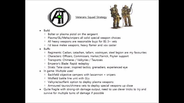 Imperial Guard Veterans: Rules, Review + Tactics - Astra Militarum Veteran Squad Strategy Guide смотреть онлайн