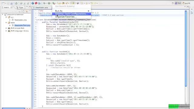 Running PHPUnit from Eclipse смотреть онлайн