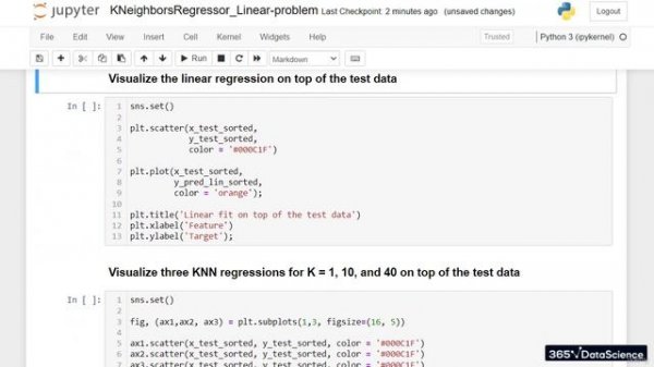 34 - KNN vs Linear Regression A Linear Problem