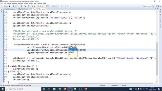 How To Use Fluent Wait In Selenium WebDriver смотреть онлайн