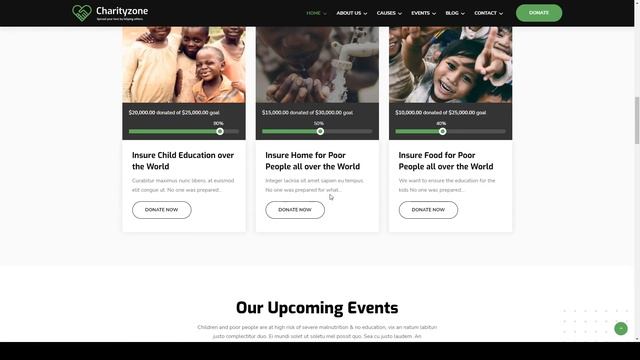 Charityzone Donation WordPress Theme donation kids смотреть онлайн