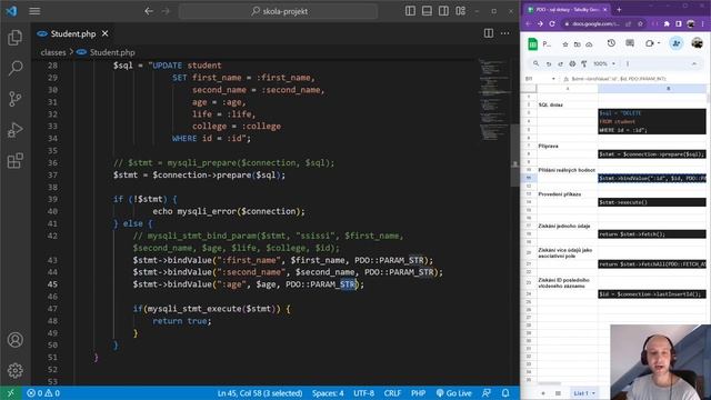 242. PHP 2023 - Předělání SQL dotazů na PDO u classy Student смотреть онлайн