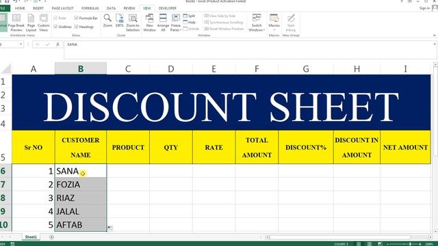 How To Make Discount Sheet In MS Excel # 38 смотреть онлайн