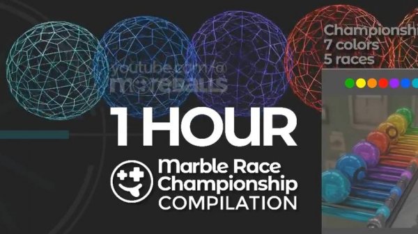 1 HOUR Marble Races Compilation | #marblerace #marblerun #blender #marbles #animation
