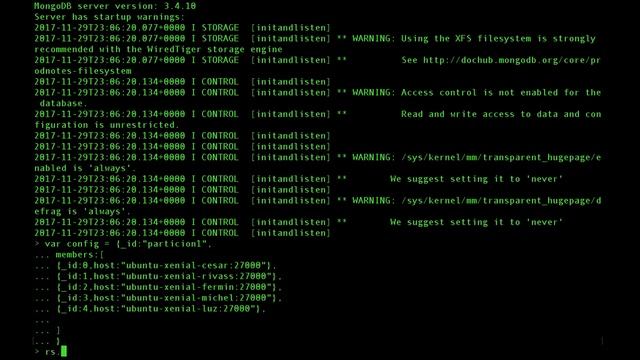 MongoDB - Replication and Sharding Tutorial смотреть онлайн