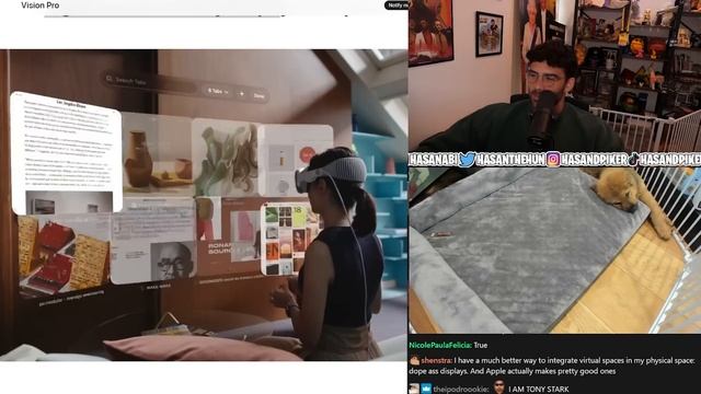 The New Apple Vision Pro is a HUGE SCAM | Hasanabi reacts смотреть онлайн