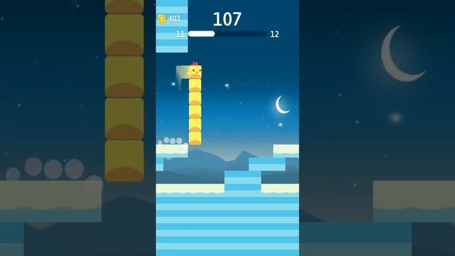 Stacky Bird ALL LEVELS! NEW Hyper Casual Flying Birdie Game World Record! смотреть онлайн