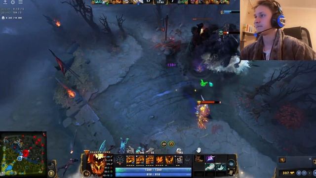 МИДОВЫЙ СФ В 7.32D / Как играть за сфа на миду? DOTA 2 смотреть онлайн