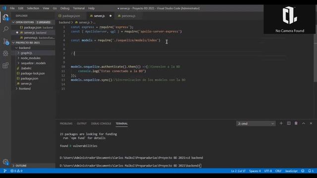 Desarrollo Full-Stack: 1. Construyendo un Backend con MySql, Sequelize, Apollo Server y GraphQL смотреть онлайн