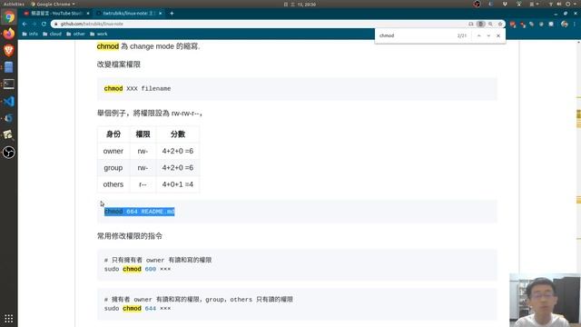 Linux 指令教學 - chmod (change mode) смотреть онлайн
