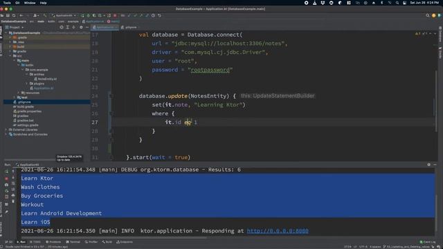 13. Ktor - Updating and Deleting values from a DB смотреть онлайн