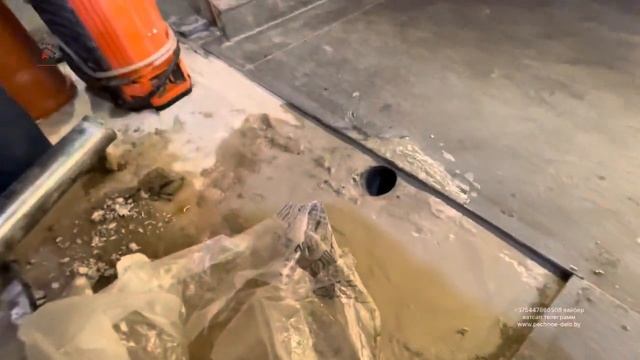 564. Сверление отверстия на 2 метра, в бетоне, для подачи воздуха в печь. Беларусь. смотреть онлайн