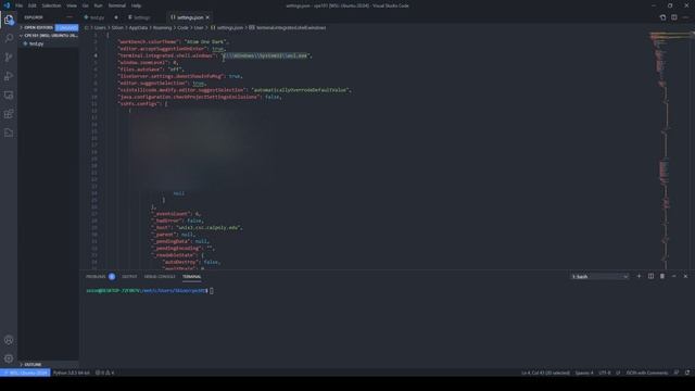 VSCode - Set Default Terminal смотреть онлайн
