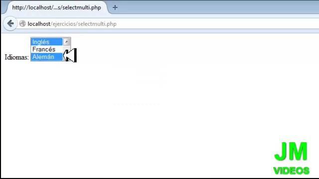 Formularios PHP- Select Multi y Textarea смотреть онлайн