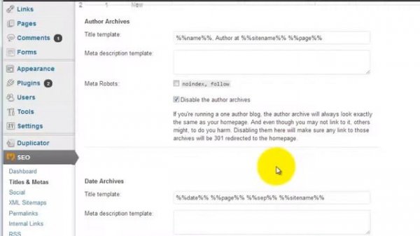 SEO TIPS - Setting Up Yoast SEO Plugin To Avoid Duplicate Content