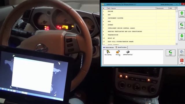 Muestra ejemplo Programación llave Nissan Murano procedimiento por OBD diagnóstico смотреть онлайн
