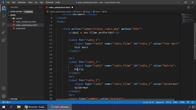 PHP 8 PARTE 2 #077 COMO TRATAR RADIO BUTTONS NO PHP смотреть онлайн