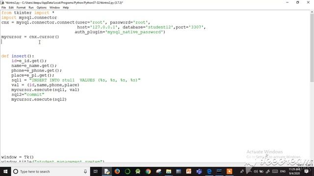 Project class3.. Python+MySQL connection смотреть онлайн