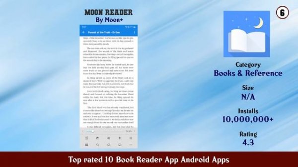 Top rated 10 Book Reader App Android Apps