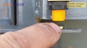 Установка электронного счетчика тюков на пресс-подборщик