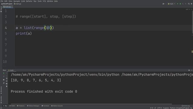 For Loop in Python смотреть онлайн